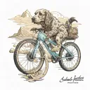 POST SLUDGE METAL WILD CROSS COUNTRY MOUNTAIN BICYCLE MOUNTAINS RIVER SPANIEL BRETON tattoo design idea