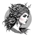 Frigg tattoo design idea