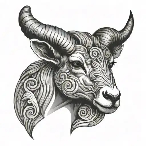 Aries tattoo design idea
