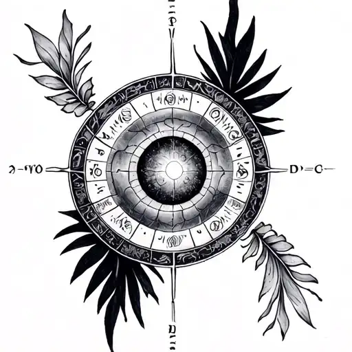 Birth Chart tattoo design idea