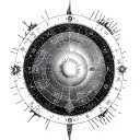 Birth Chart tattoo design idea