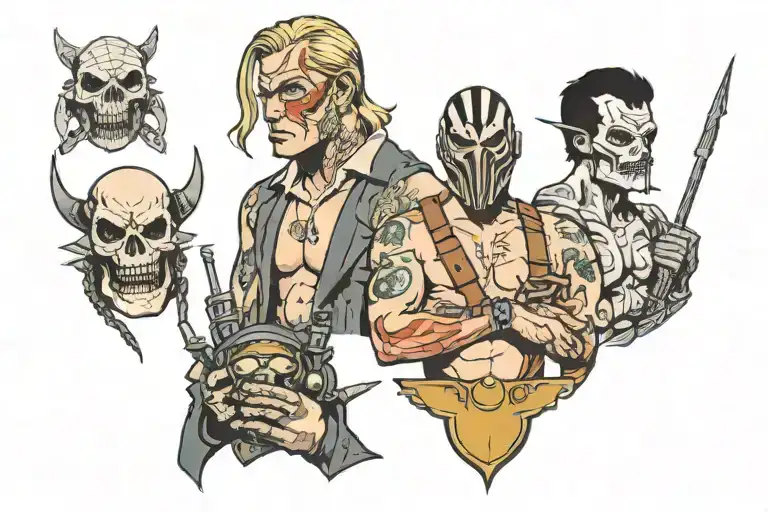 Kobain, Nirvana, Bane tattoo design idea
