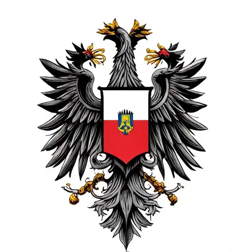 Romanian Flag tattoo design idea