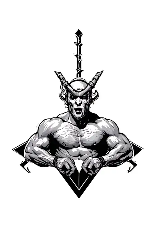 Undefeated tattoo design idea