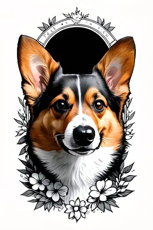 corgi memorial tattoo tattoo design idea