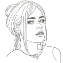 Billie Eilish tattoo design idea