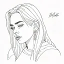 Billie Eilish tattoo design idea