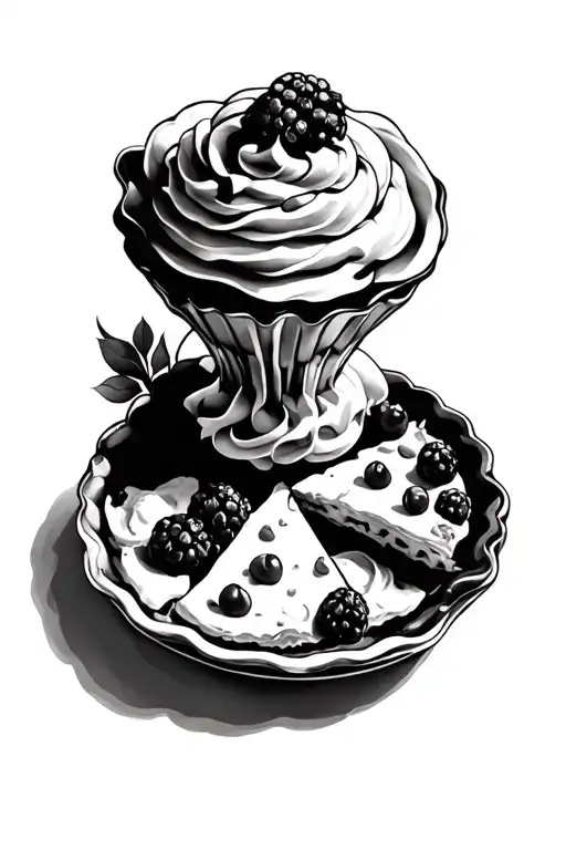 make a pie tattoo design idea