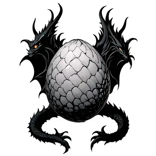 Dragon Egg tattoo design idea