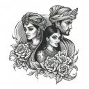amir&sania tattoo design idea