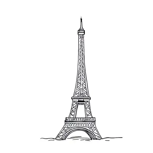 The Eiffel Tower tattoo design idea