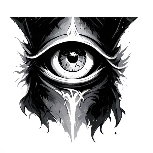eye of sauron lord of the rings tattoo design idea