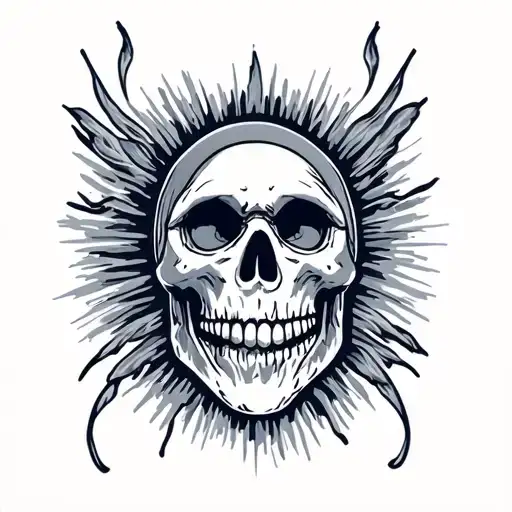 bluey tv show with the grateful dead tattoo design idea