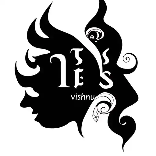 I need the full name to be i cluded in the design where the name athi and vishnu should be included which should be hard tattoo design idea