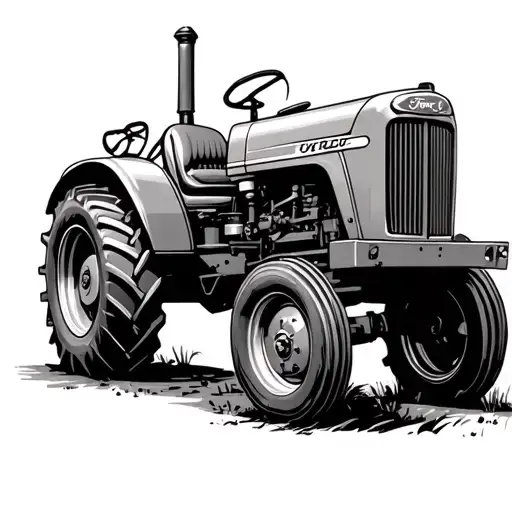 Ford Tractor tattoo design idea