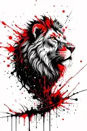 Lion tattoo design idea