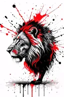 Lion tattoo design idea