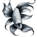 ichthys koi fish tattoo design idea