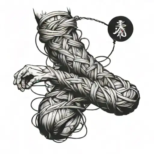 Shibari tattoo design idea