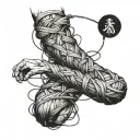 Shibari tattoo design idea