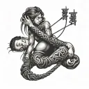 Shibari tattoo design idea