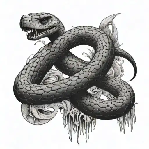 Black mamba mentality tattoo design idea