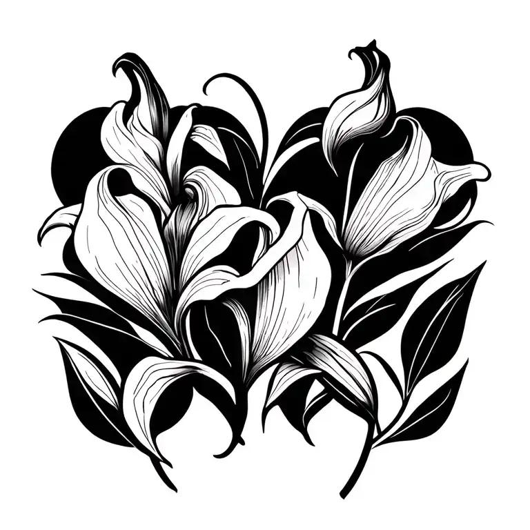 son love family Cala Lilly tattoo design idea