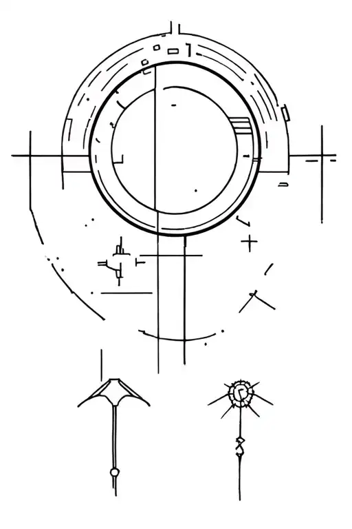 Star Wars and stargate themed.  tattoo design idea