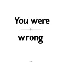 "You were wrong" cross christian tattoo design idea