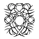 Collarbone tattoo design idea