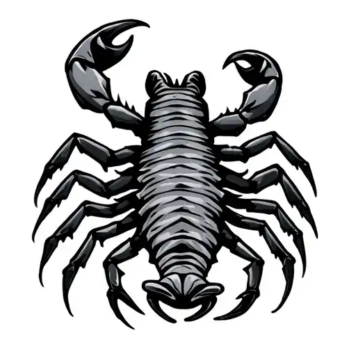 scorpion with the words kroezen in tribal design tattoo design idea