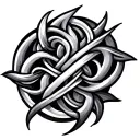 saxon patterns intertwined tattoo design idea