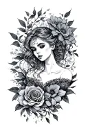 Dark Romance tattoo design idea