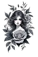 Dark Romance tattoo design idea