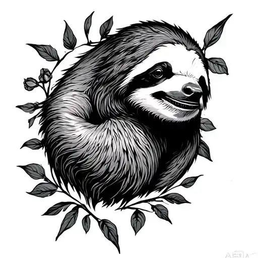 Acedia the deadly sin of sloth tattoo design idea