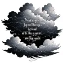 clouds bible scripture verse tattoo design idea