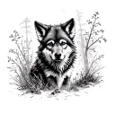 Wolf Cub tattoo design idea