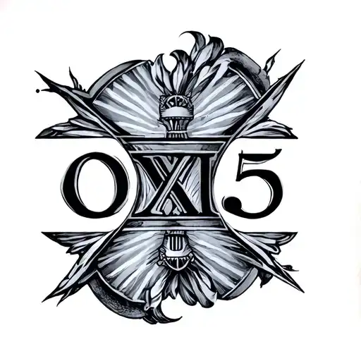 1975 Roman Numerals tattoo design idea