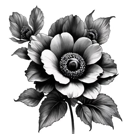 Anemone tattoo design idea