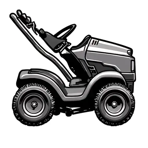 Lawnmower tattoo design idea