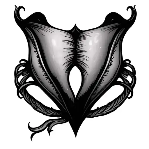 Labia tattoo design idea