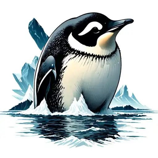 Antarctica tattoo design idea