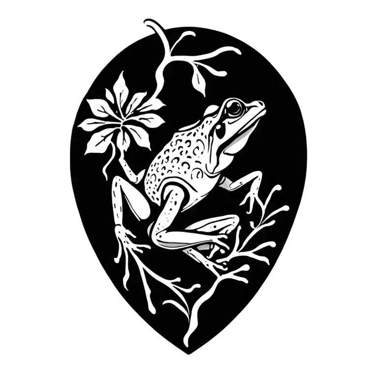 Ayahuasca, vine, kambo frog tattoo design tattoo design idea