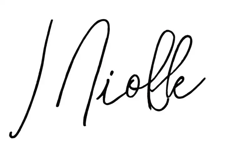 The Name Nicole tattoo design idea