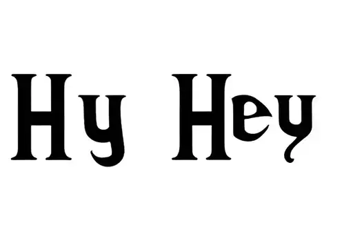 "Hey" tattoo design idea