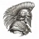 Trojan warrior tattoo design idea