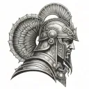 Trojan warrior tattoo design idea