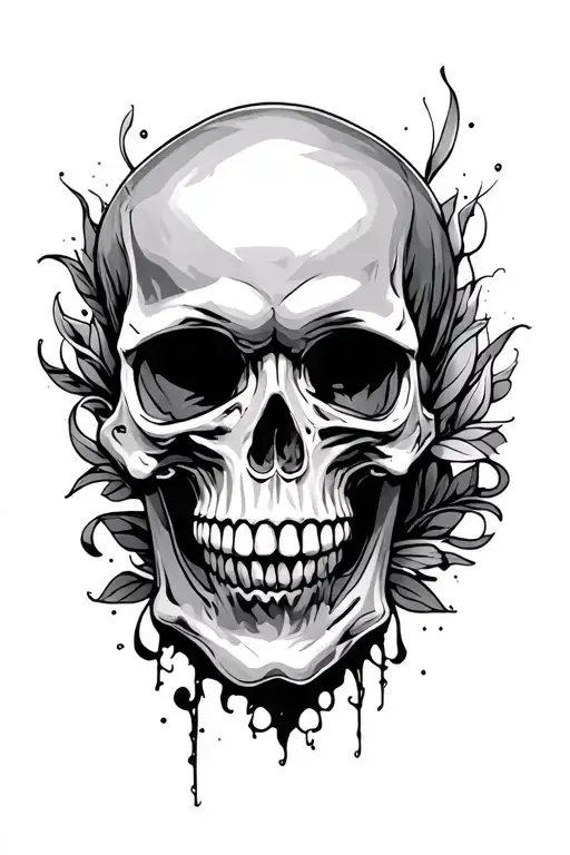 skull tattoo design idea