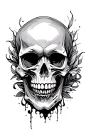 skull tattoo design idea