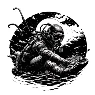 Clearance diver, Floating mines tattoo design idea